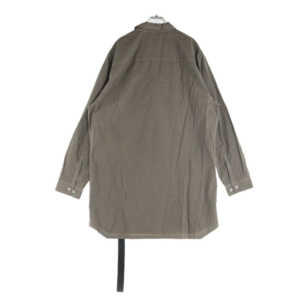 DRKSHDW(ダークシャドウ) JUMBO OUTERSHIRT ジャンボアウターシャツ 長袖シャツ ブラウン DU01D1297-P