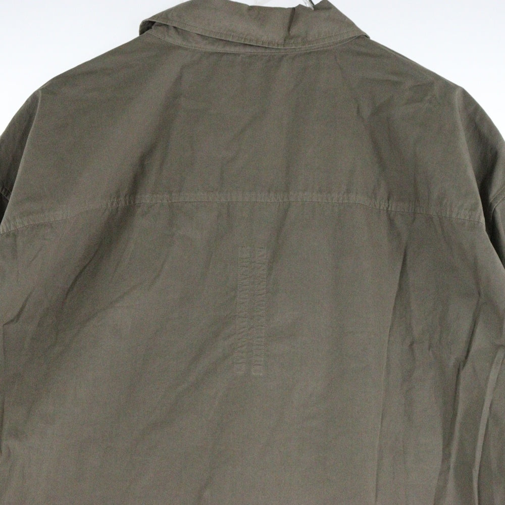 DRKSHDW(ダークシャドウ) JUMBO OUTERSHIRT ジャンボアウターシャツ 長袖シャツ ブラウン DU01D1297-P