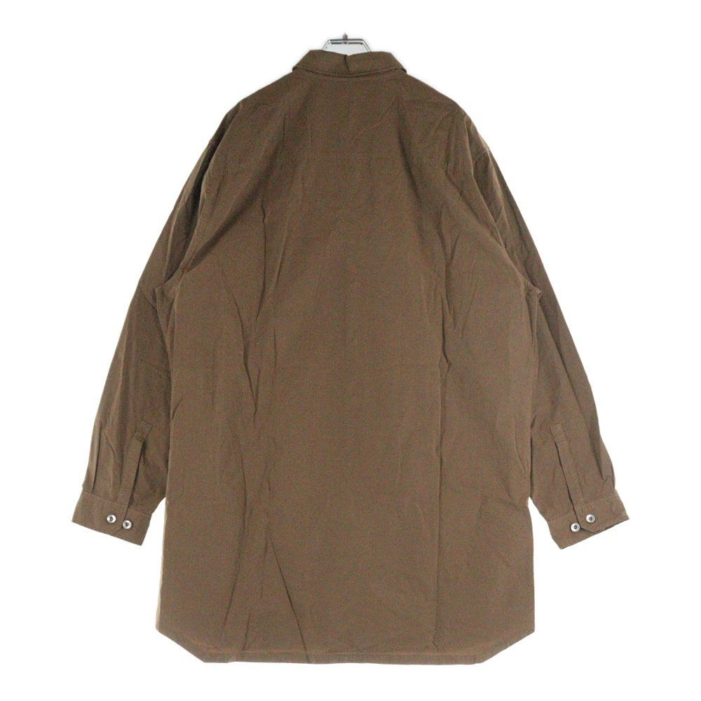 DRKSHDW(ダークシャドウ) JUMBO OUTERSHIRT ジャンボアウターシャツ 長袖シャツ ブラウン DU01D1297-P