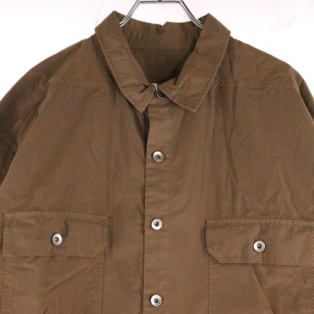 DRKSHDW(ダークシャドウ) JUMBO OUTERSHIRT ジャンボアウターシャツ 長袖シャツ ブラウン DU01D1297-P