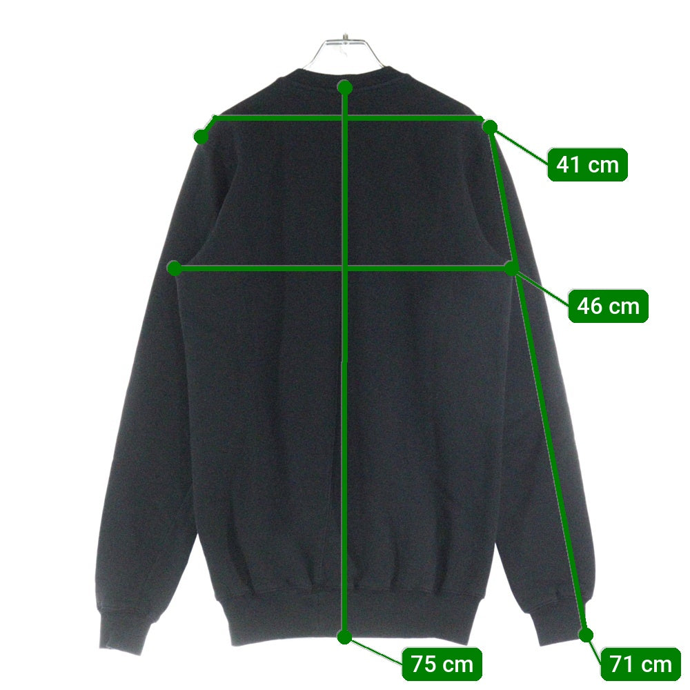 DRKSHDW(ダークシャドウ) 16AW SWEATSHIRT パッチ クルーネックスウェットトレーナー ブラック DU16F8270-FPAT