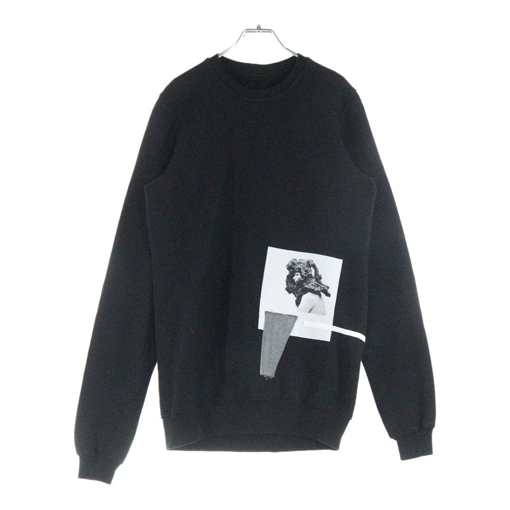 DRKSHDW(ダークシャドウ) 17SS SWEATSHIRT パッチ クルーネックスウェットトレーナー ブラック DU17S5270-FPAT1