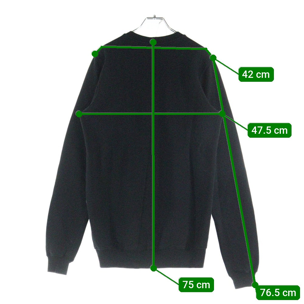 DRKSHDW(ダークシャドウ) 17SS SWEATSHIRT パッチ クルーネックスウェットトレーナー ブラック DU17S5270-FPAT1