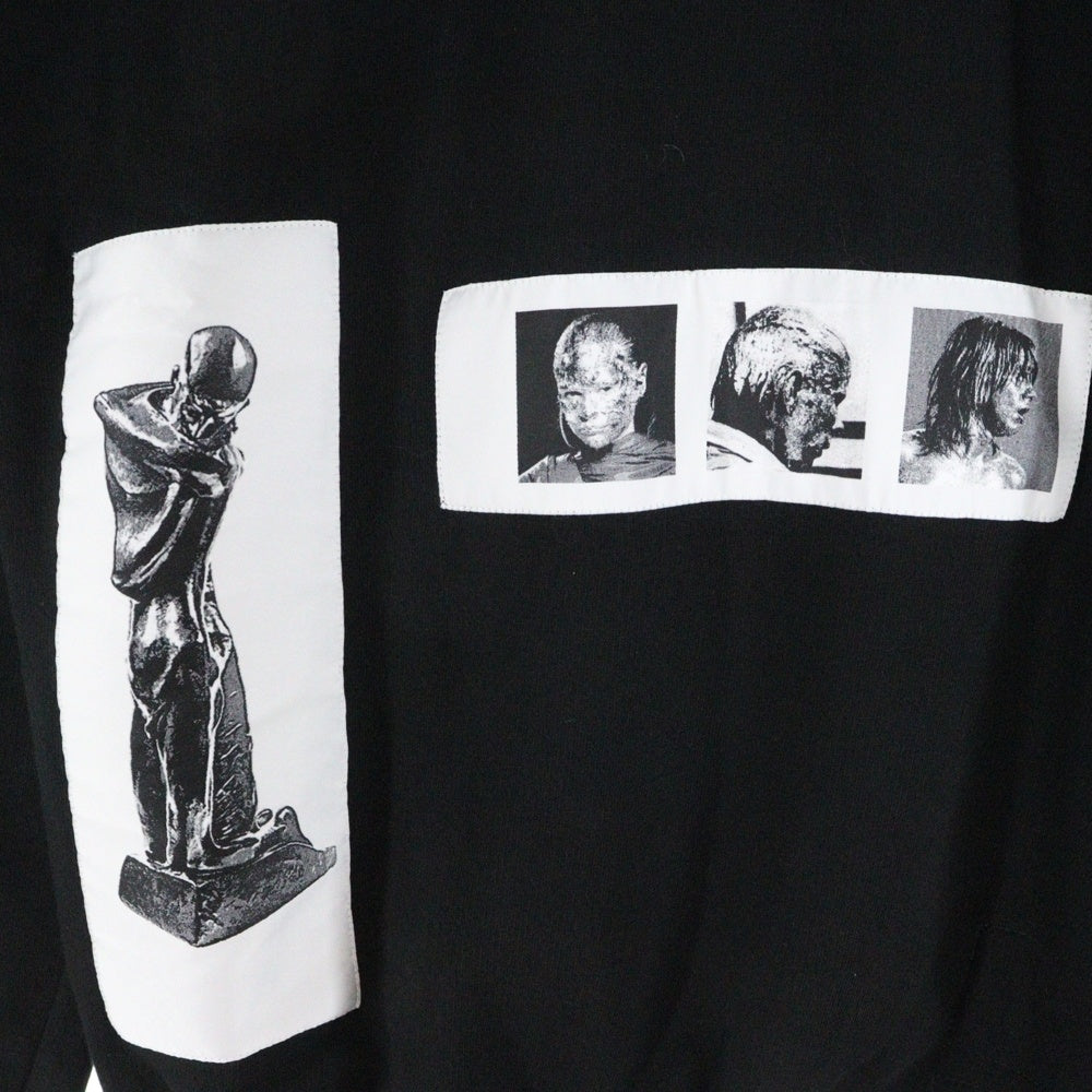 DRKSHDW(ダークシャドウ) 16SS SWEATSHIRT パッチ クルーネックスウェットトレーナー ブラック DU16S1270-FPAT1