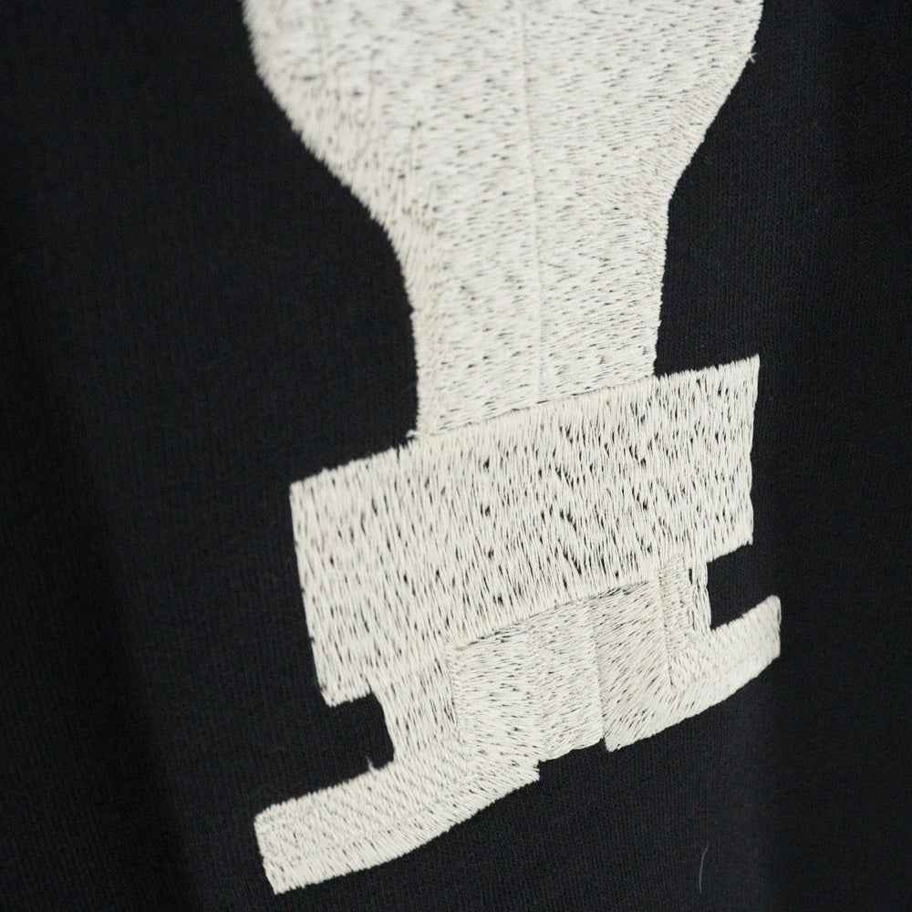 DRKSHDW(ダークシャドウ) 17AW SWEATSHIRT 刺繍 クルーネックスウェットトレーナー ブラック DU17F2270-FEMB