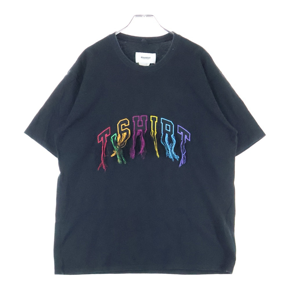 doublet(ダブレット) 18SS FLYING TEE フライング 半袖Tシャツ カットソー ブラック
