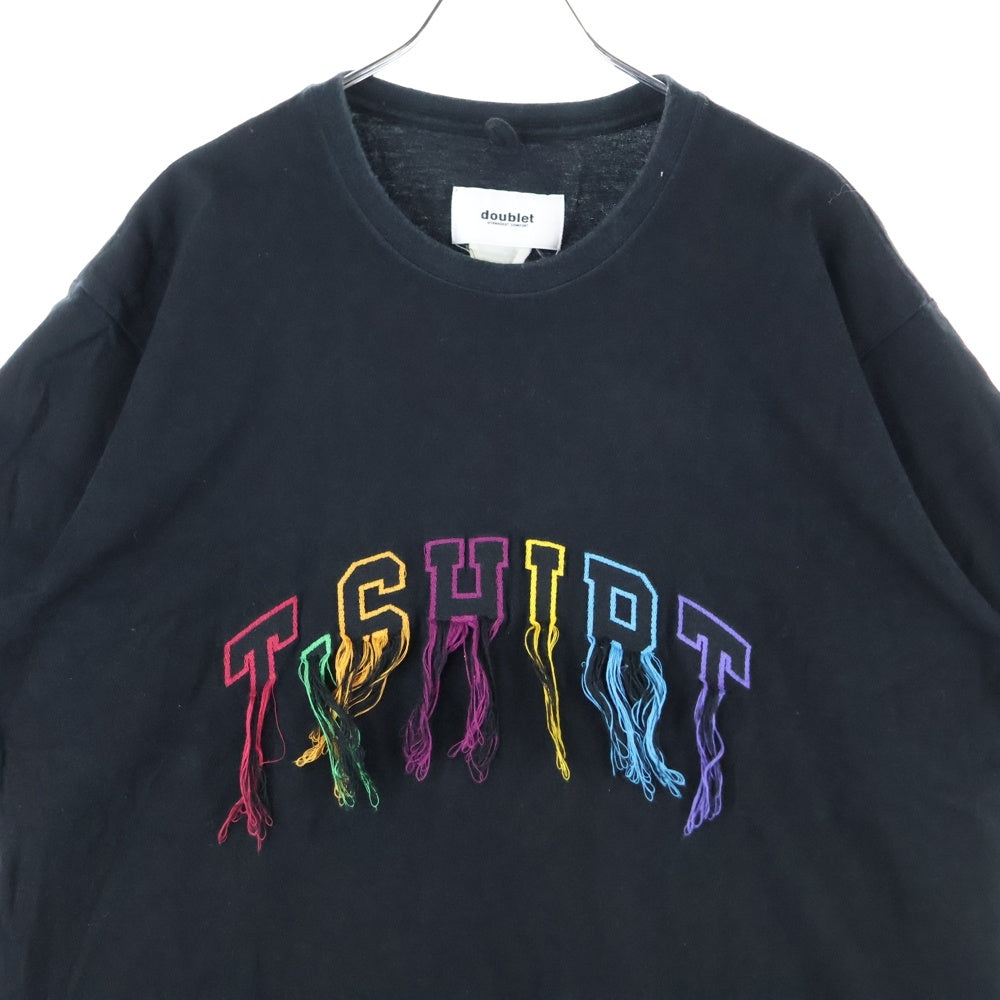 doublet(ダブレット) 18SS FLYING TEE フライング 半袖Tシャツ カットソー ブラック