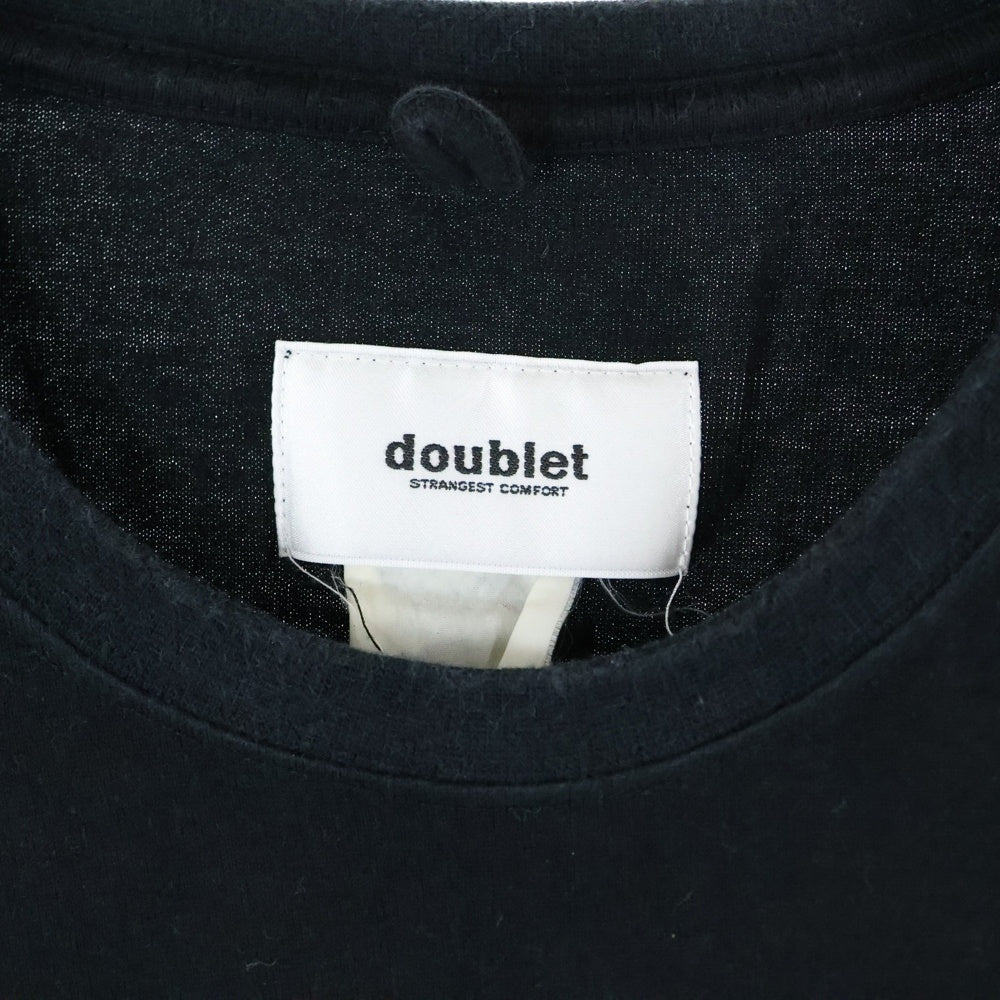doublet(ダブレット) 18SS FLYING TEE フライング 半袖Tシャツ カットソー ブラック