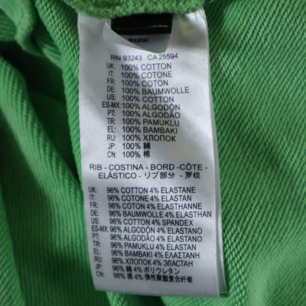 DIESEL(ディーゼル) D-ILSE-TWIST-COPY フーディー ワンピース レディース ロゴプリントプルオーバーパーカーワンピース 00SC8Y グリーン