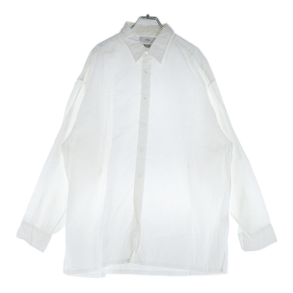 Graphpaper(グラフペーパー) THOMAS MASON Long Sleeve Button Shirts トーマスマンソン ボタンダウン長袖シャツ GM184-50505 ホワイト