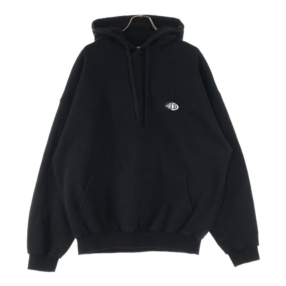 Hombre Nino(オンブレ ニーニョ) Rubber Logo Hoodie ラバーロゴフーディー プルオーバースウェットパーカー HN0222-CT0003 ブラック