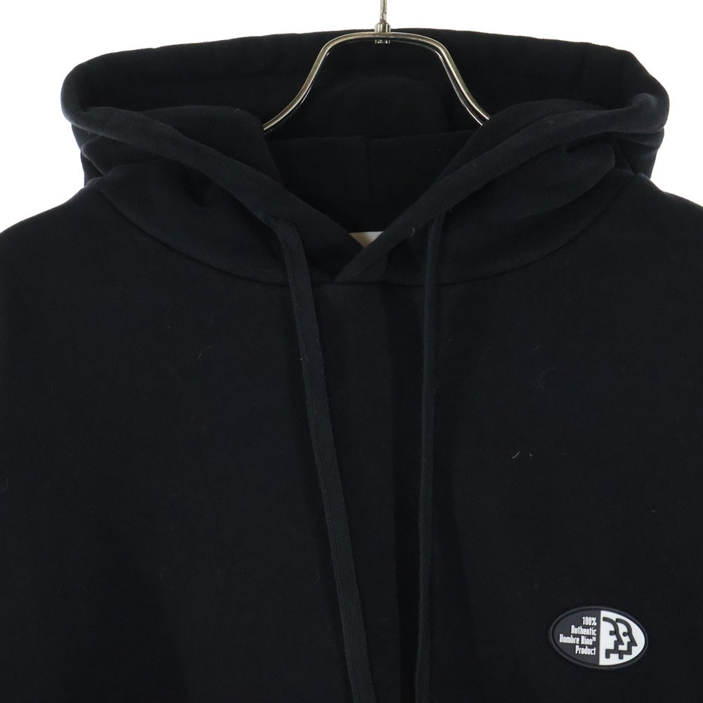 Hombre Nino(オンブレ ニーニョ) Rubber Logo Hoodie ラバーロゴフーディー プルオーバースウェットパーカー HN0222-CT0003 ブラック