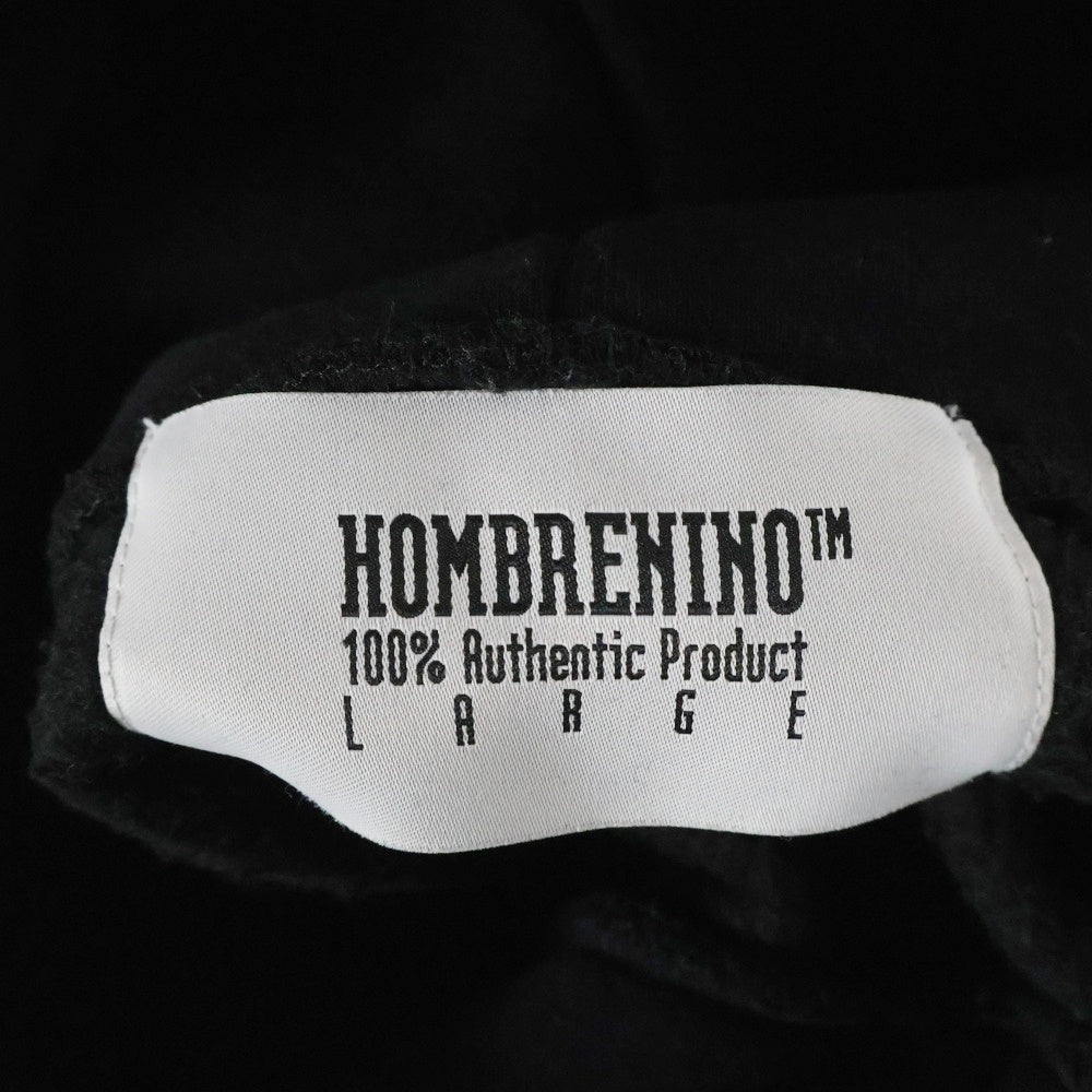 Hombre Nino(オンブレ ニーニョ) Rubber Logo Hoodie ラバーロゴフーディー プルオーバースウェットパーカー HN0222-CT0003 ブラック