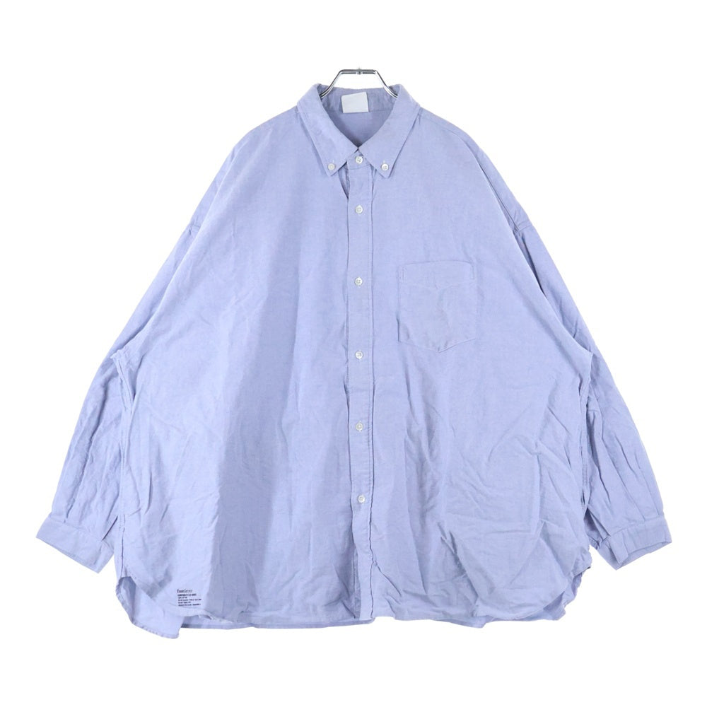 FreshService(フレッシュサービス) Corporate B.D Shirt コーポレートボタンダウンシャツ コットン長袖シャツ FSW-22-SH_14 ブルー