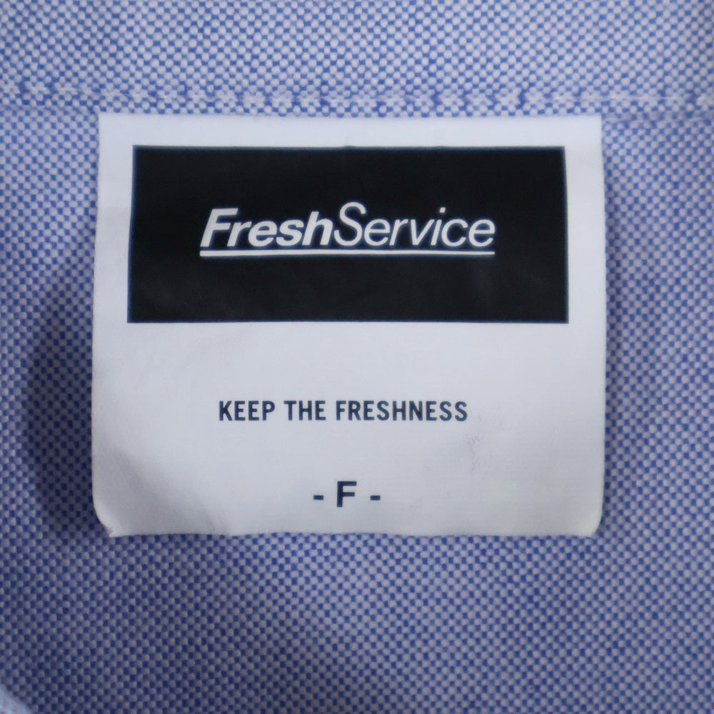 FreshService(フレッシュサービス) Corporate B.D Shirt コーポレートボタンダウンシャツ コットン長袖シャツ FSW-22-SH_14 ブルー