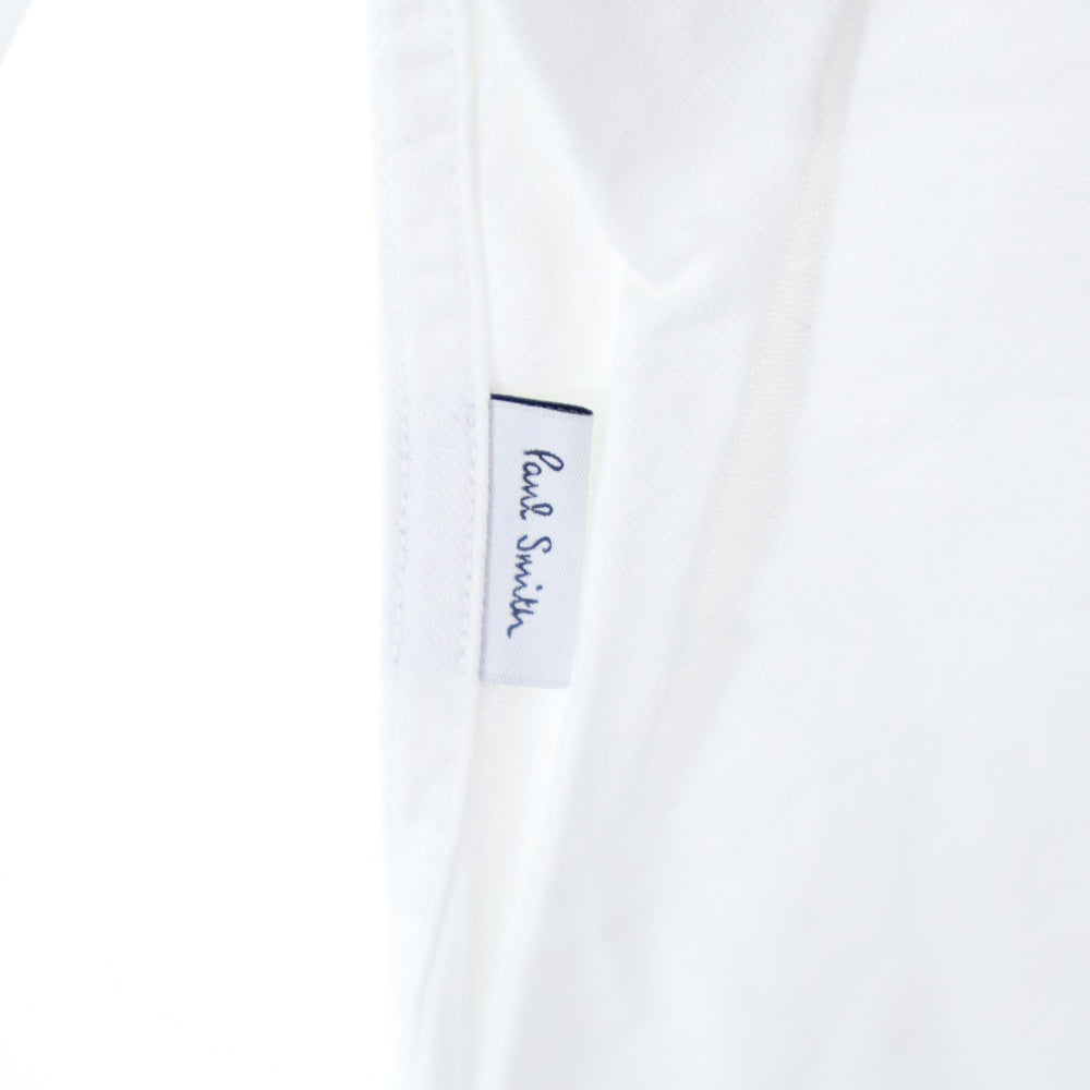 Paul Smith(ポールスミス) マルチカラードレスシャツ 長袖ボタンダウンシャツ ホワイト