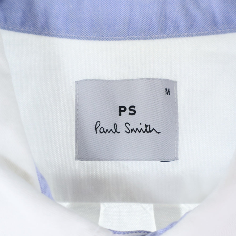 Paul Smith(ポールスミス) マルチカラードレスシャツ 長袖ボタンダウンシャツ ホワイト