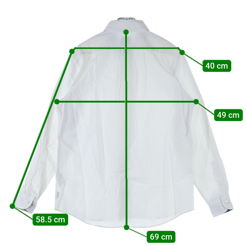 Paul Smith(ポールスミス) マルチカラードレスシャツ 長袖ボタンダウンシャツ ホワイト