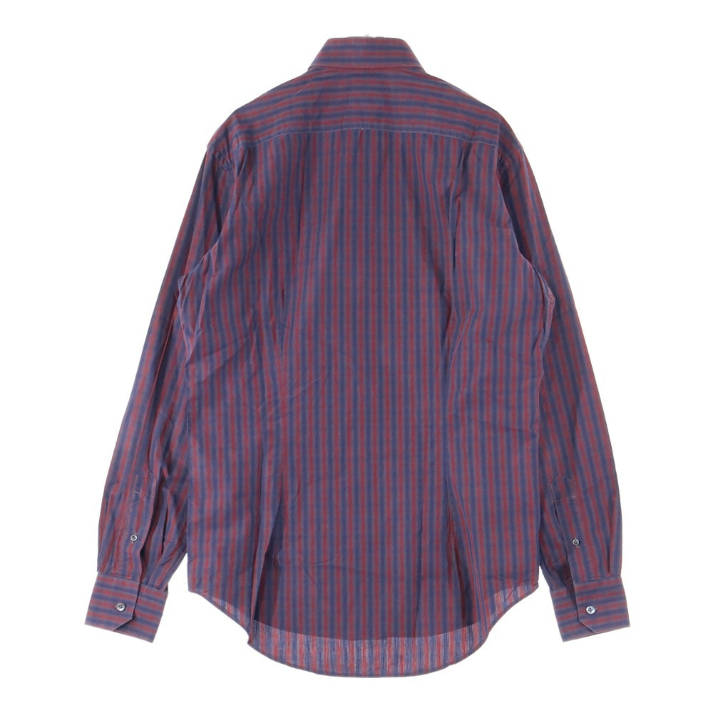 LANVIN(ランバン) STRIPED SHIRT ストライプ 長袖Tシャツ レッド/ブルー