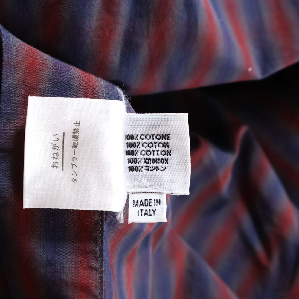 LANVIN(ランバン) STRIPED SHIRT ストライプ 長袖Tシャツ レッド/ブルー