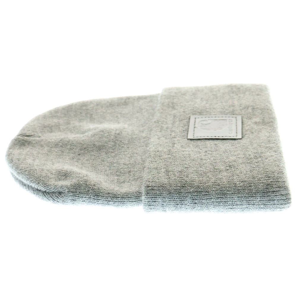 CARHARTT(カーハート) LEATHER LABEL WATCH HAT-HEATHER レザーラベル ウォッチハットヘザー ビーニー ニット帽 帽子 グレー 101070 HGY