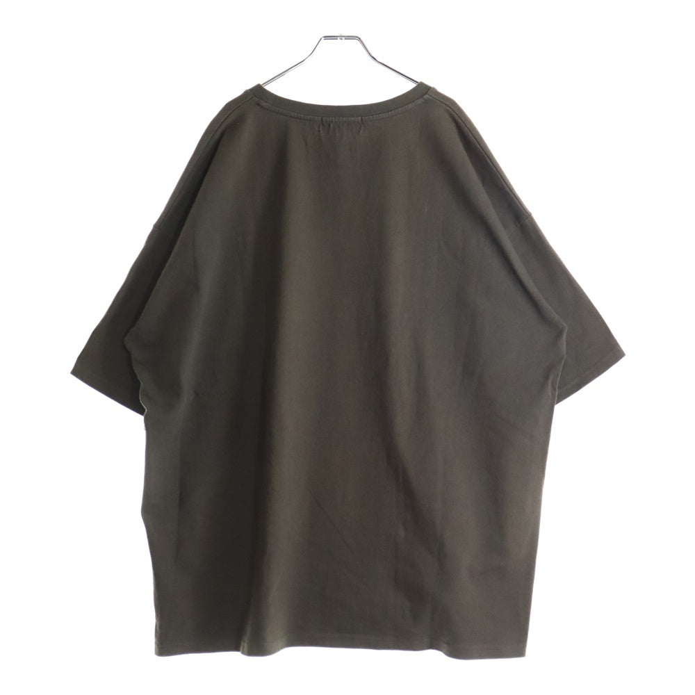 ADRER(アドラー) VINTAGE LIKE RETRO LOGO TEE ヴィンテージ ライク レトロ ロゴ 半袖Tシャツ カットソー ブラウン