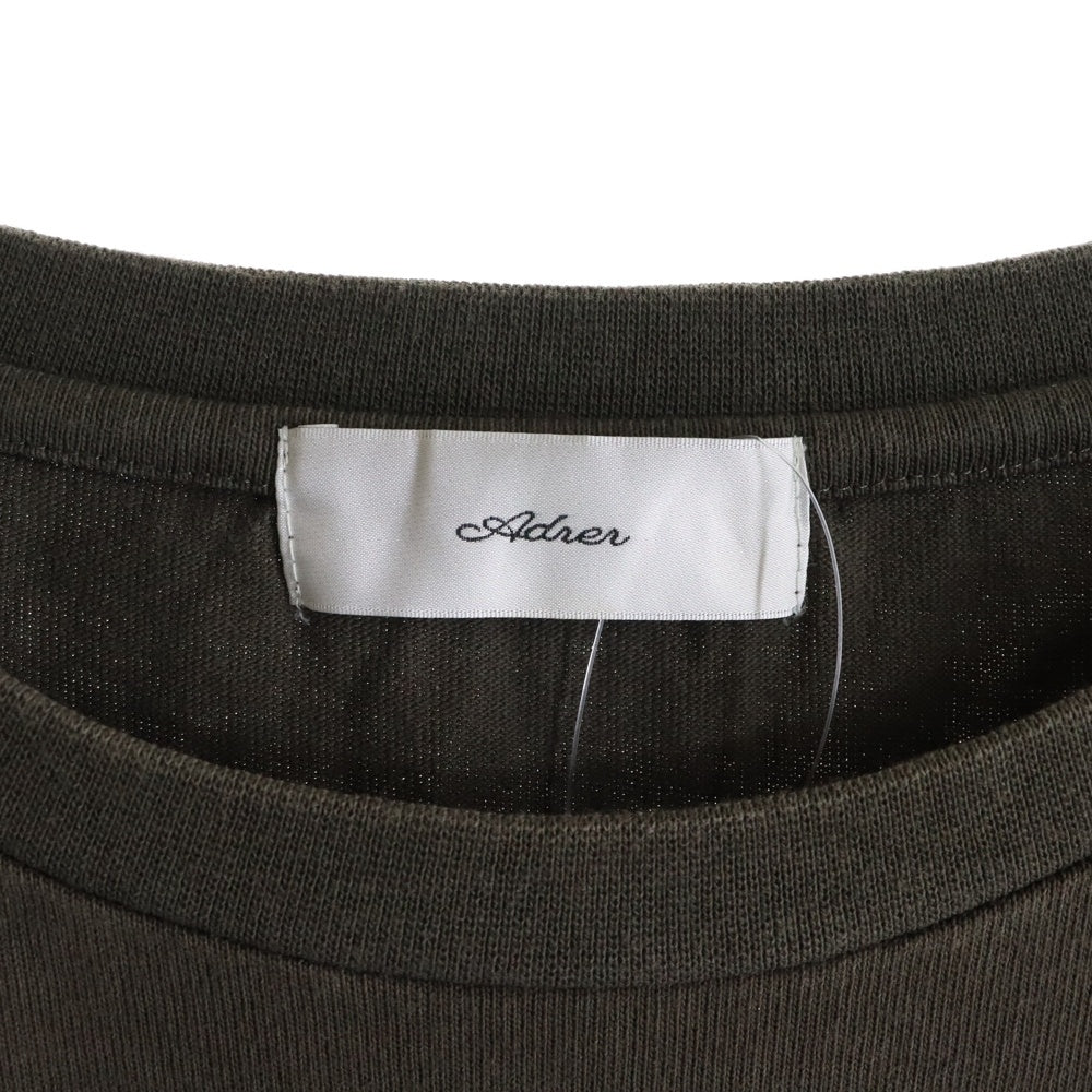 ADRER(アドラー) VINTAGE LIKE RETRO LOGO TEE ヴィンテージ ライク レトロ ロゴ 半袖Tシャツ カットソー ブラウン