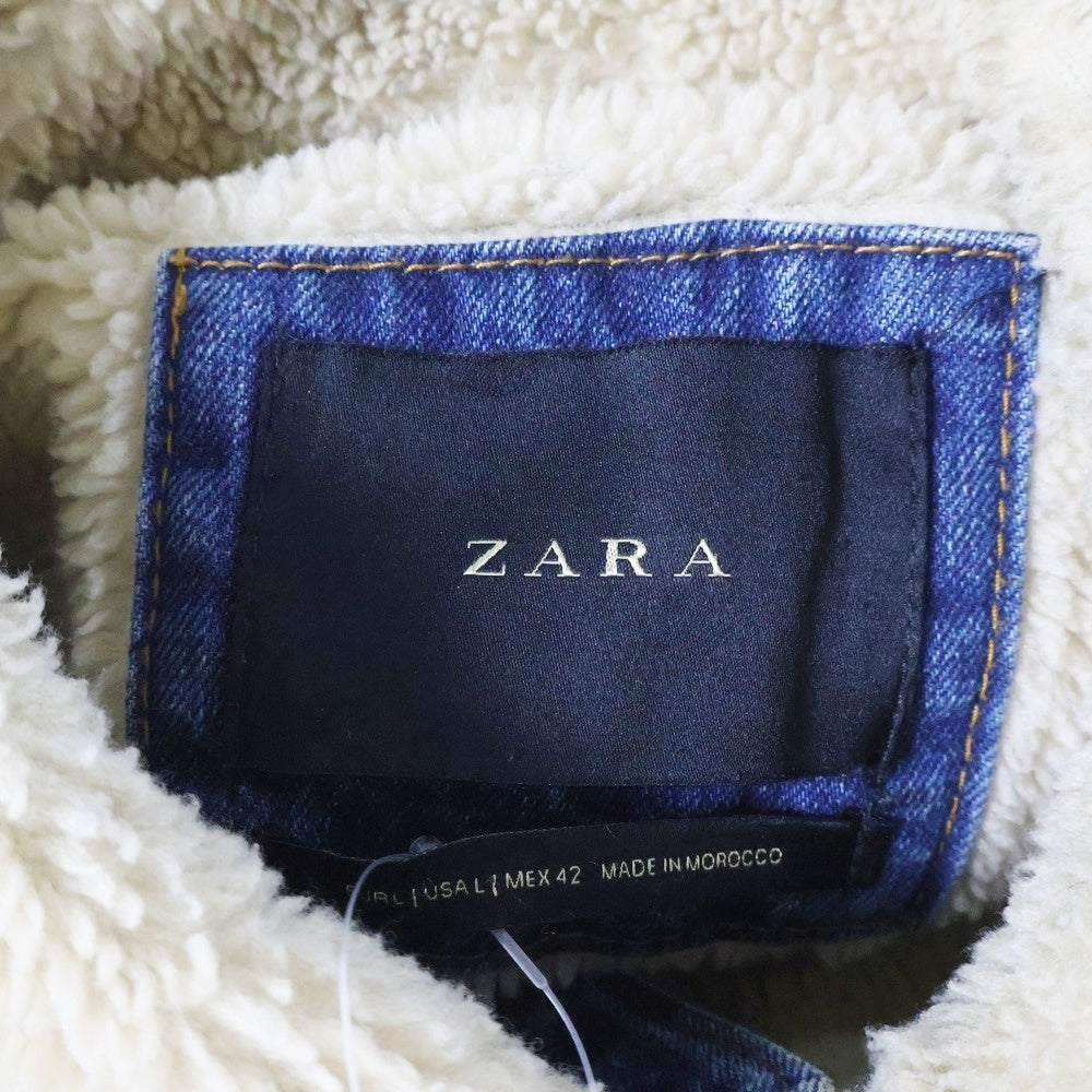 ZARA(ザラ) DENIM BOA JACKET デニムボアジャケット インディゴ