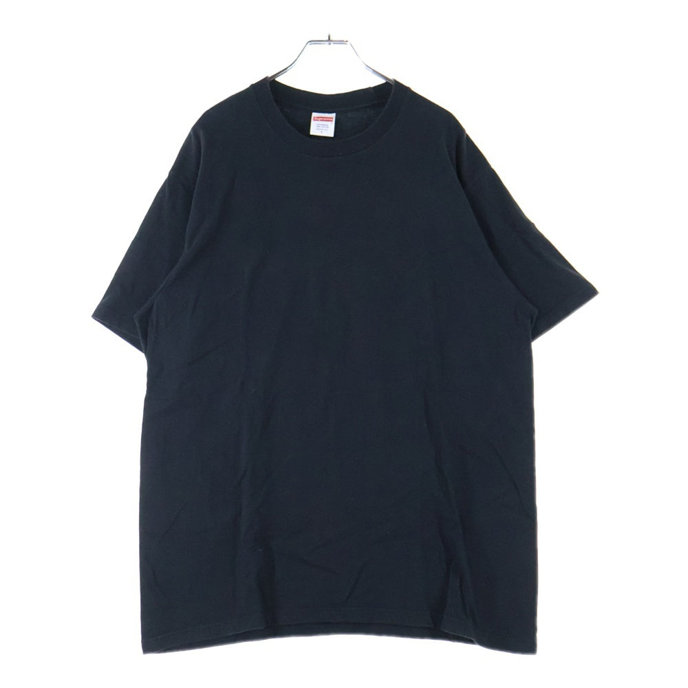 SUPREME(シュプリーム) 24SS BACKWARDS TEE バックワードティー バックロゴプリントクルーネック半袖Tシャツ ブラック