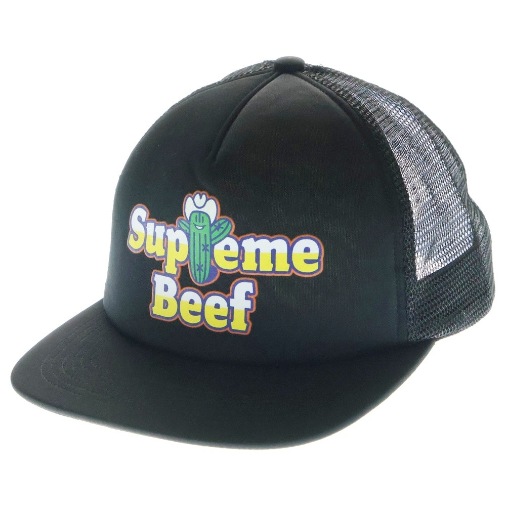 SUPREME(シュプリーム) 25SS Beef Mesh Back 5-Panel ビーフ メッシュ バッグ キャップ 帽子 ブラック