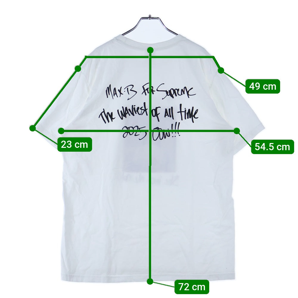 SUPREME(シュプリーム) 25SS Max B Tee マックスビー シーラブズミー フォトプリント クルーネック 半袖Tシャツ カットソー ホワイト