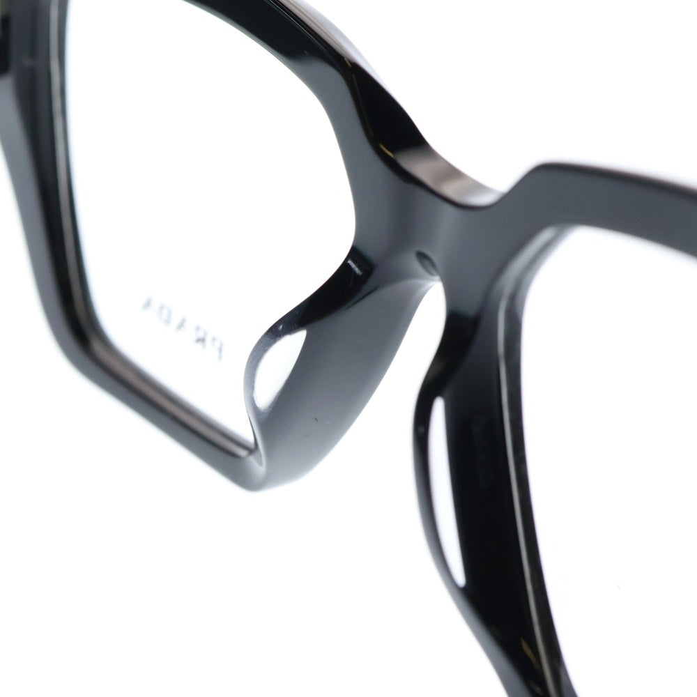 PRADA(プラダ) Glasses トライアングルロゴ スクエアアイウェア 眼鏡 ブラック VPR 09Z-F