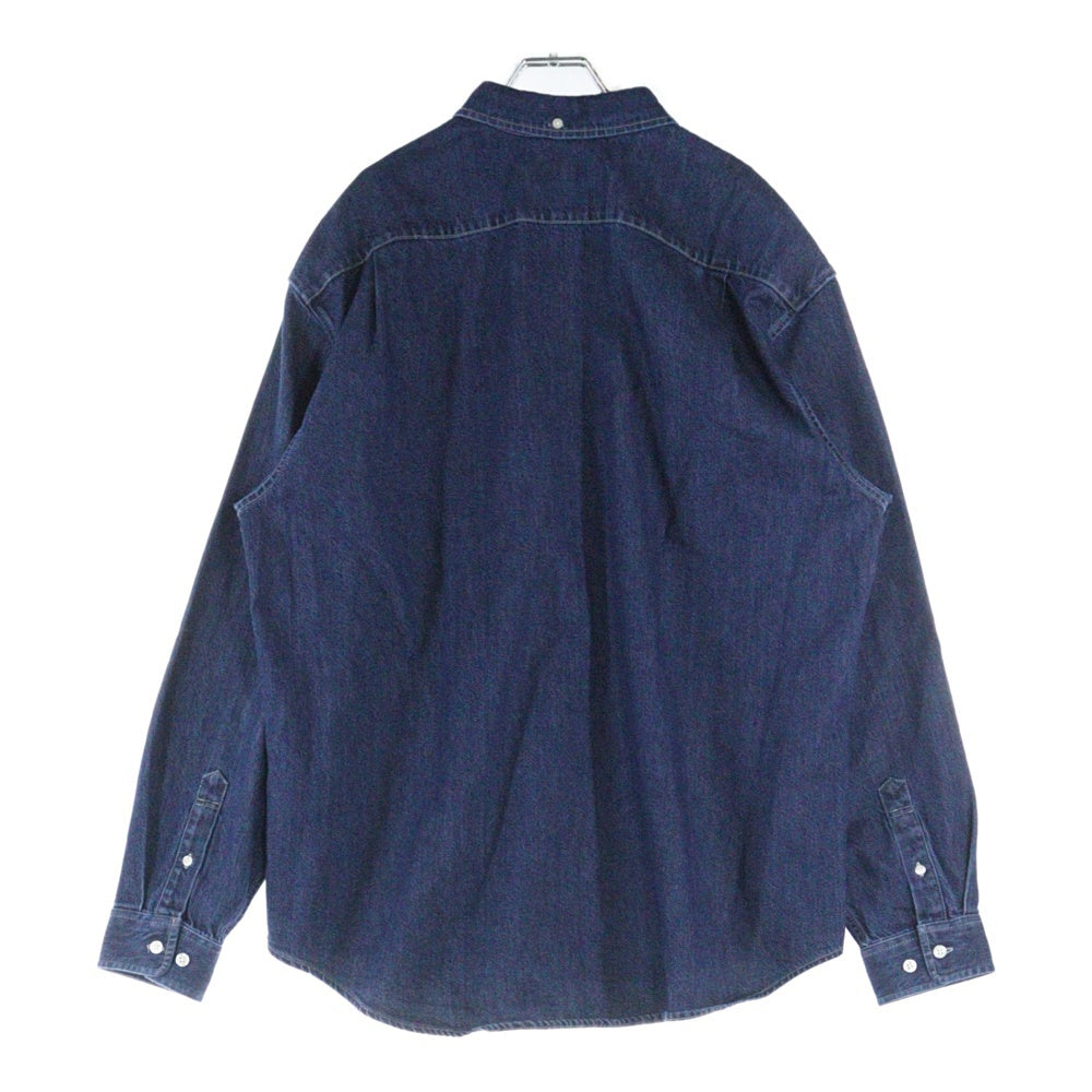 SUPREME(シュプリーム) 24AW Small Box Shirt Rinsed Denim スモールボックスロゴ 長袖デニムシャツ インディゴ