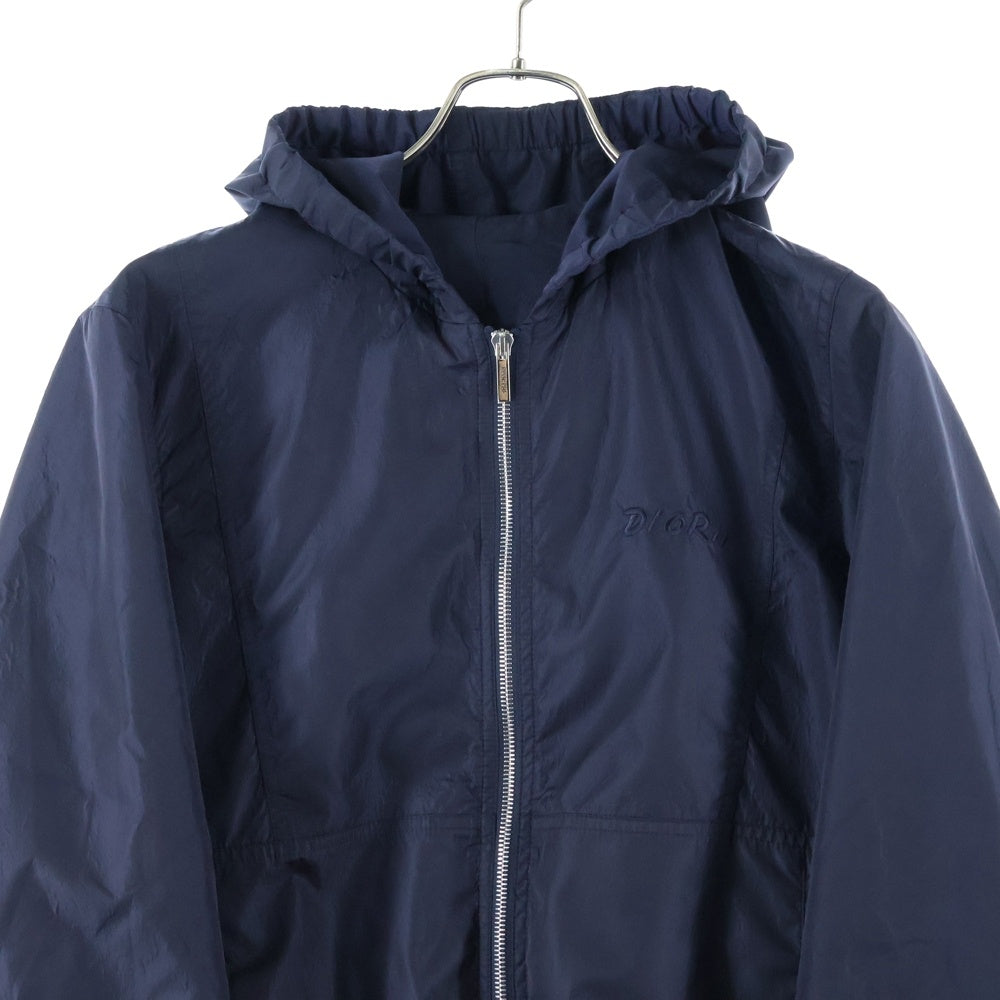 DIOR(ディオール) 19SS ×KAWS Nylon Hooded Jacket カウズ ナイロンジップアップパーカー フーディー ネイビー 923C450Z0152