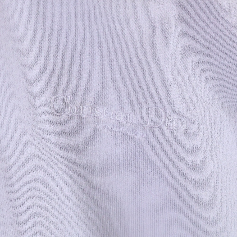 DIOR(ディオール) 22AW Half-Zipped Long-Sleeved Sweatshirt ロゴ刺繍 ハーフジップスウェットトレーナー グレー 313J650A0807