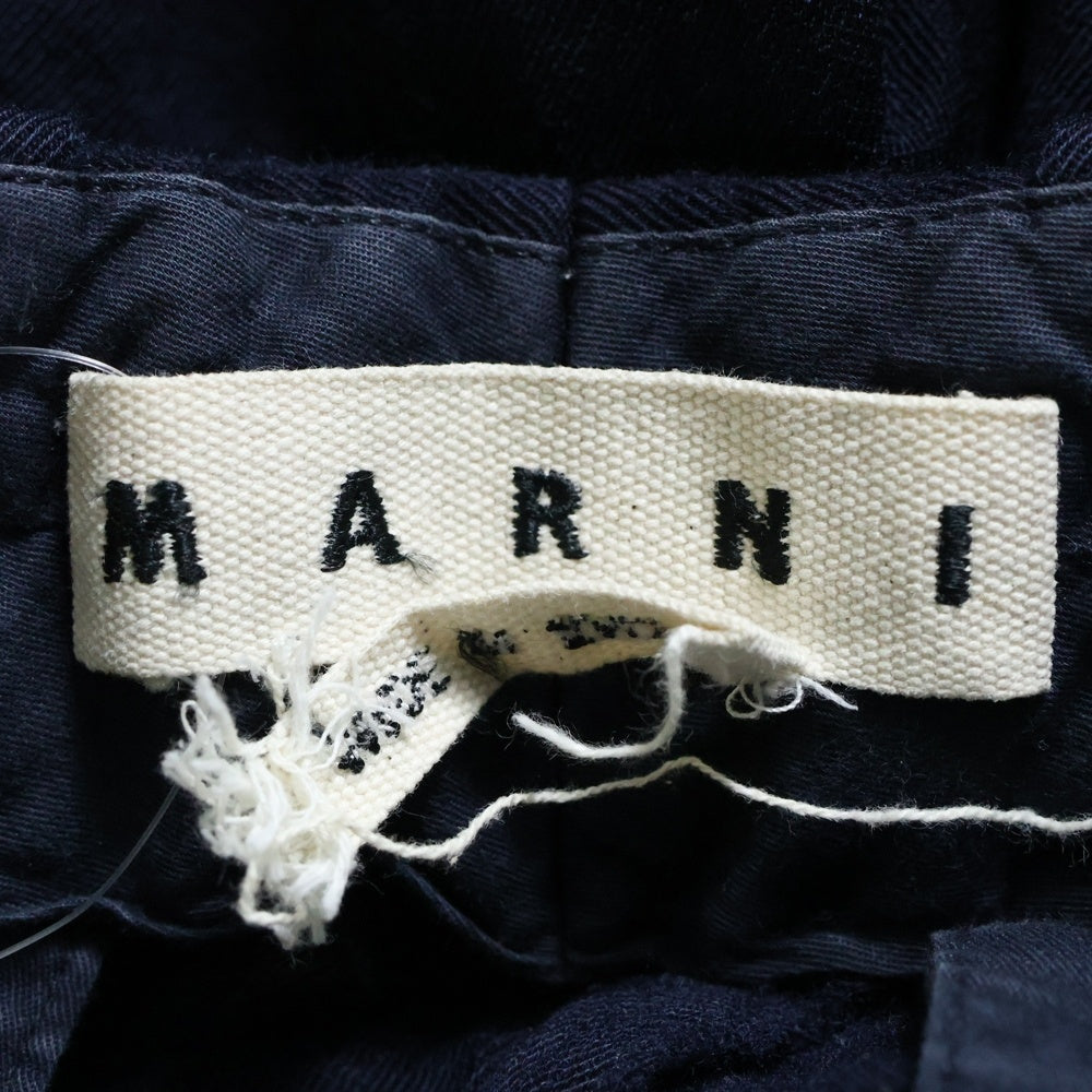 MARNI(マルニ) 16AW Wool Trousers ウールトラウザーズパンツ ネイビー M05KA0023 S47017