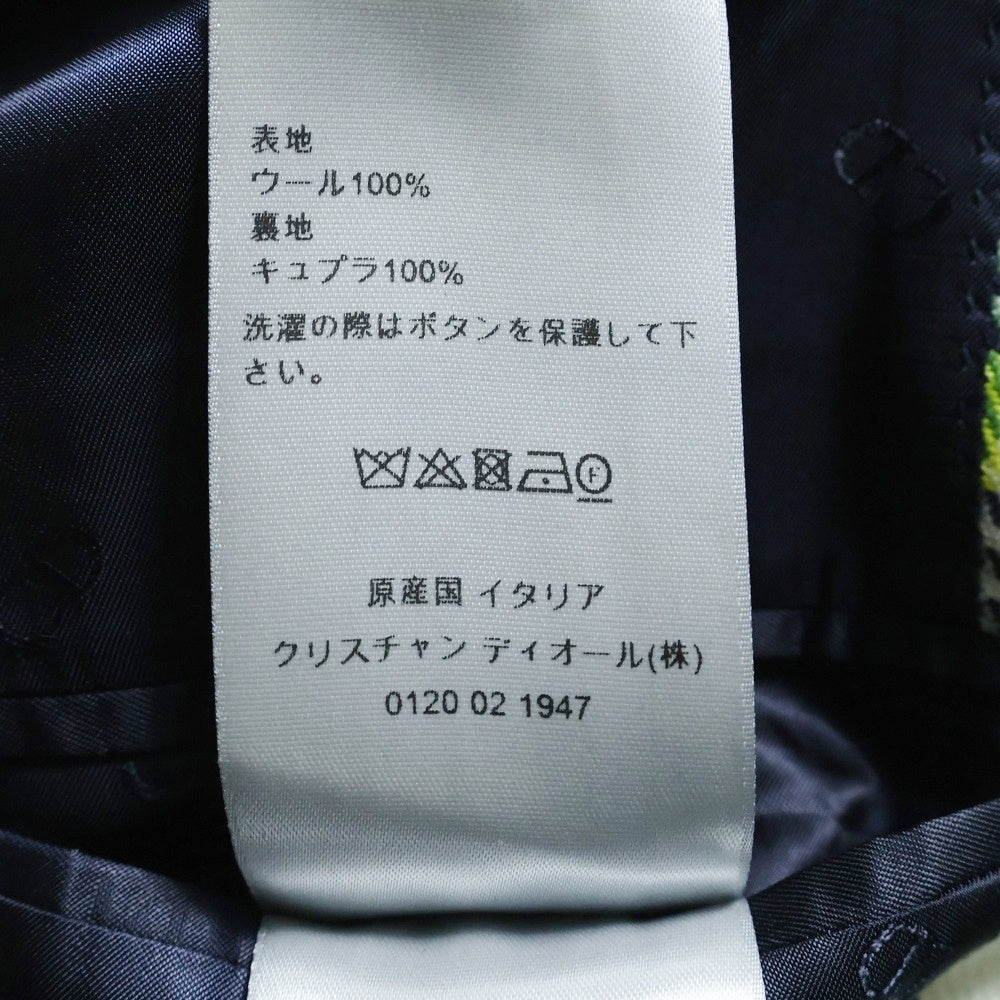 DIOR(ディオール) 22SS Tailored Jacket 2B バイアスチェック テーラードジャケット グリーン 29TC274A5572