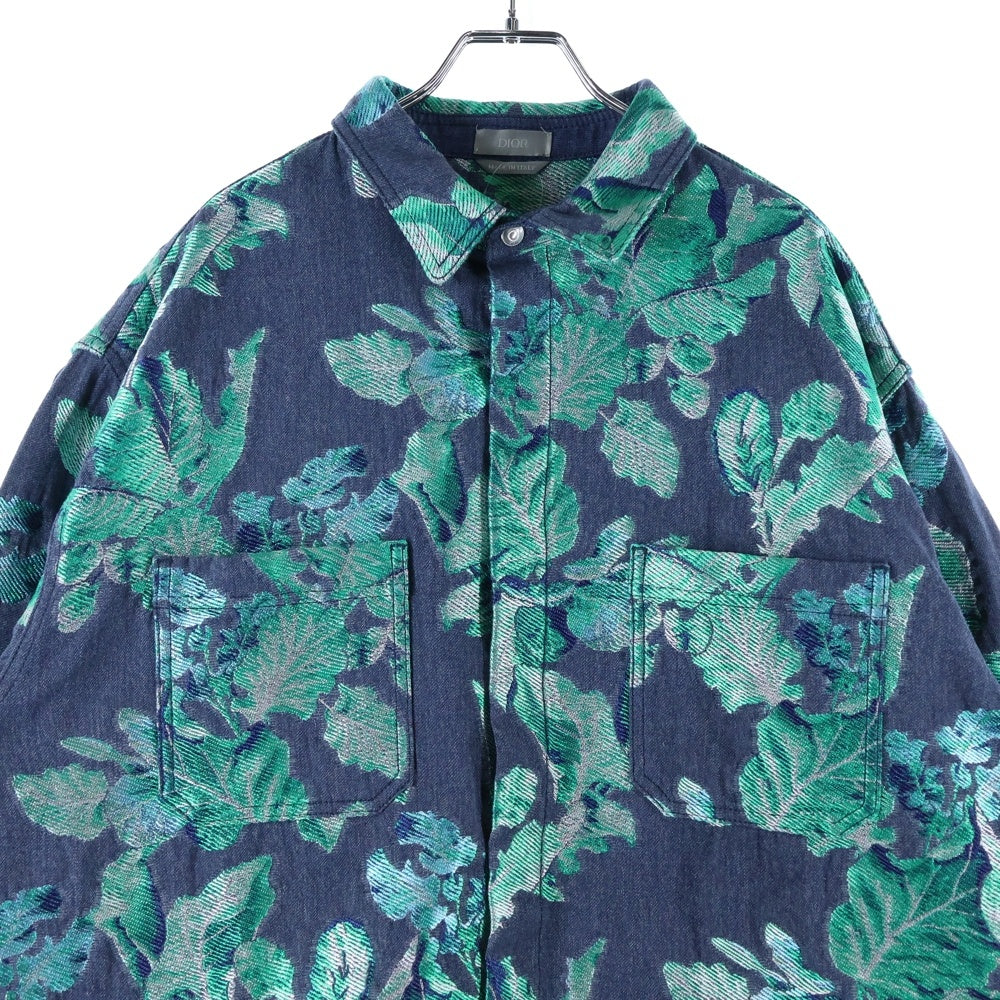 DIOR(ディオール) ×Denim Tears Floral Shirt デニムティアーズ 花柄長袖シャツ グリーン 393D592A325X