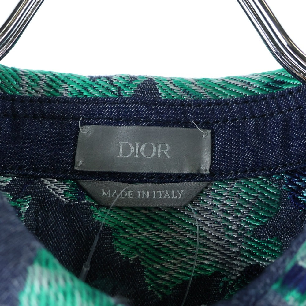 DIOR(ディオール) ×Denim Tears Floral Shirt デニムティアーズ 花柄長袖シャツ グリーン 393D592A325X
