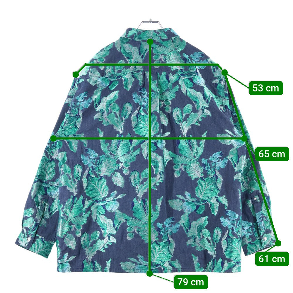 DIOR(ディオール) ×Denim Tears Floral Shirt デニムティアーズ 花柄長袖シャツ グリーン 393D592A325X