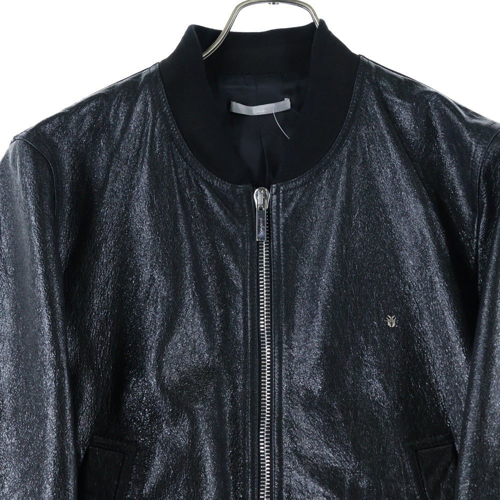 DIOR(ディオール) Leather Bomber Jacket レザーボンバージャケット ブラック 863L420A0306