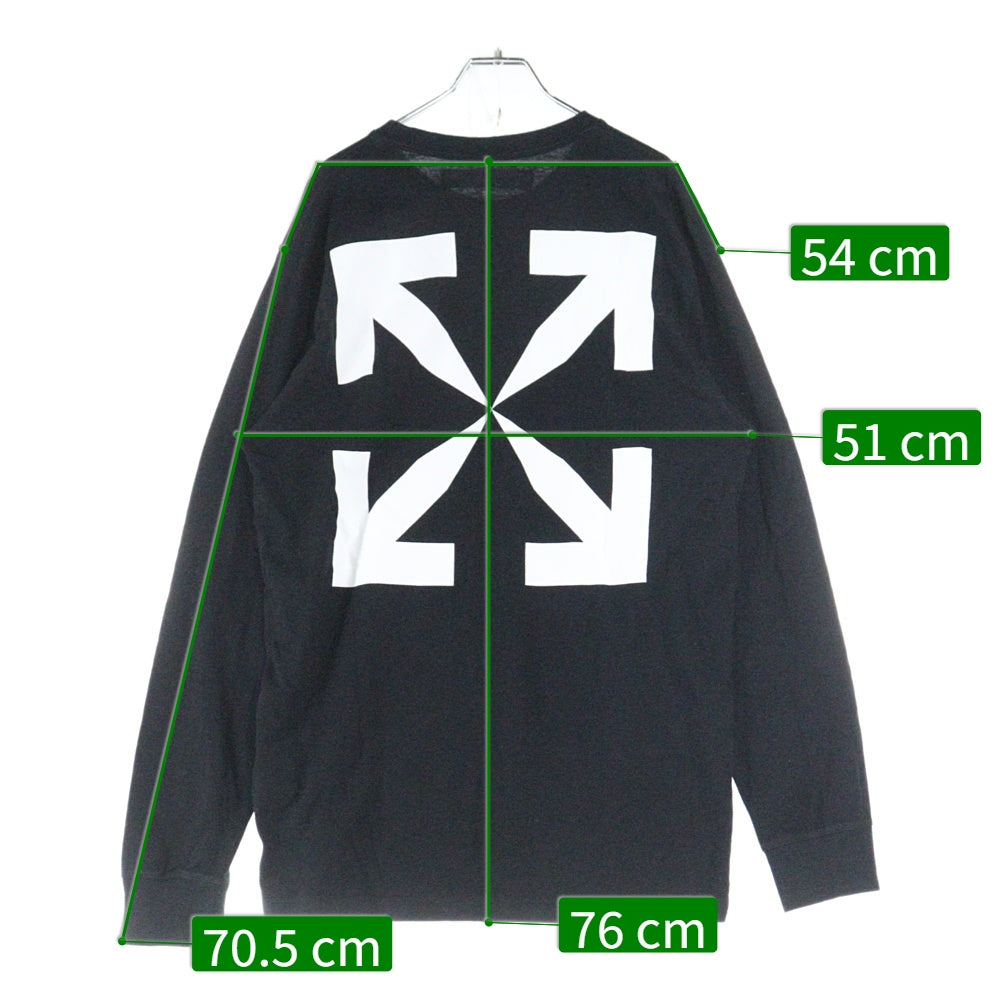 OFF-WHITE(オフホワイト) 20AW Pascal L/S T-Shirt 長袖Tシャツ ロンT ブラック OMAB001F20FAB010