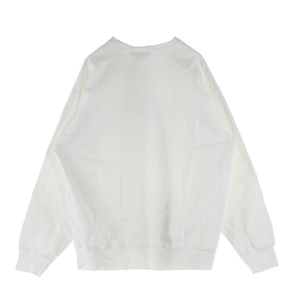 SUPREME(シュプリーム) 21AW Shuttered Logo Crewneck シャッタードロゴクルーネック ロゴプリントスウェットトレーナー ホワイト