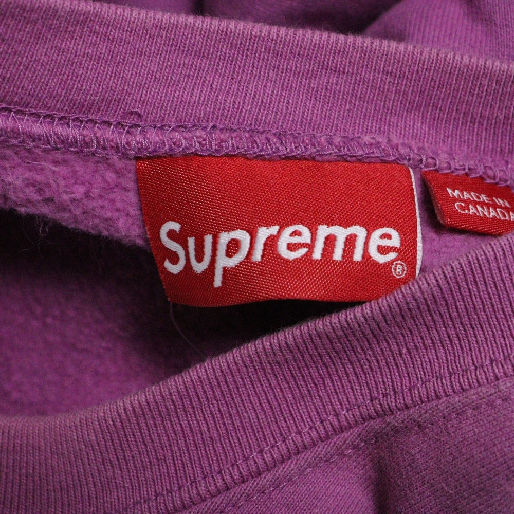 SUPREME(シュプリーム) 20FW Futura Logo Crewneck フューチュラロゴクルーネック ロゴプリントスウェットトレーナー パープル