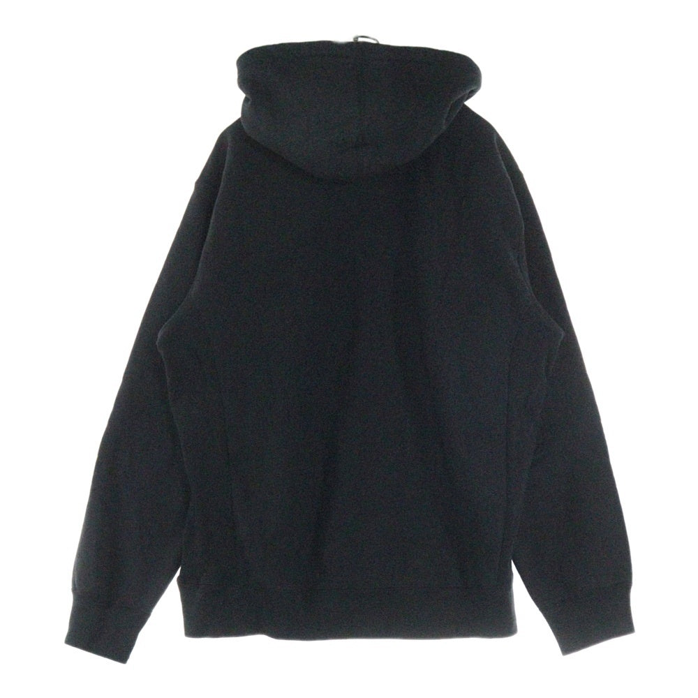SUPREME(シュプリーム) 18AW Classic Script Hooded Sweatshirt クラシックスクリプトフーデッドスウェットシャツ ロゴ刺繍プルオーバースウェットパーカー ブラック