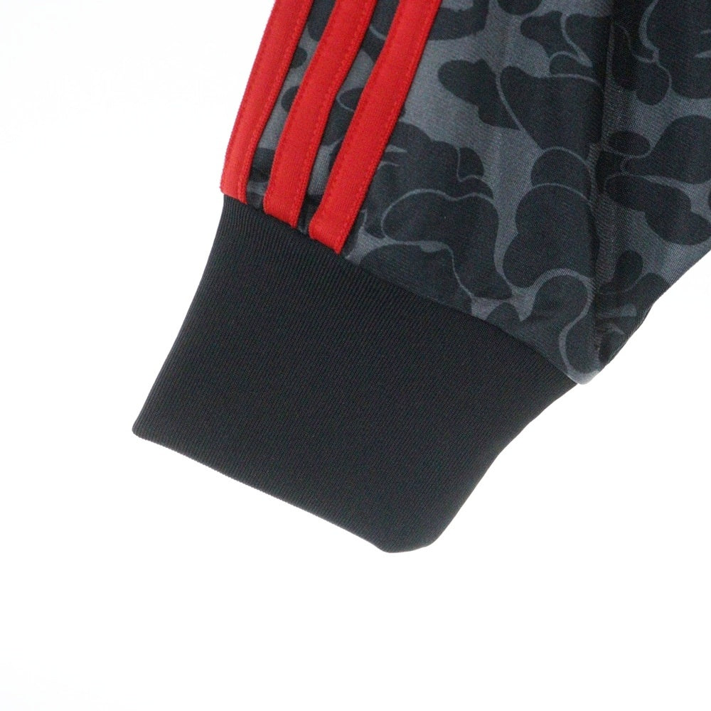 adidas Originals(アディダスオリジナルス) ×A BATHING APE BAPE FIREBIRD TRACK TOP アベイシングエイプ 総柄トラックジャケット グレー JN7125