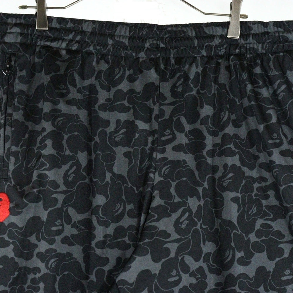adidas Originals(アディダスオリジナルス) ×A BATHING APE BAPE FIREBIRD TRACK PANTS アベイシングエイプ 総柄トラックパンツ グレー JN7125