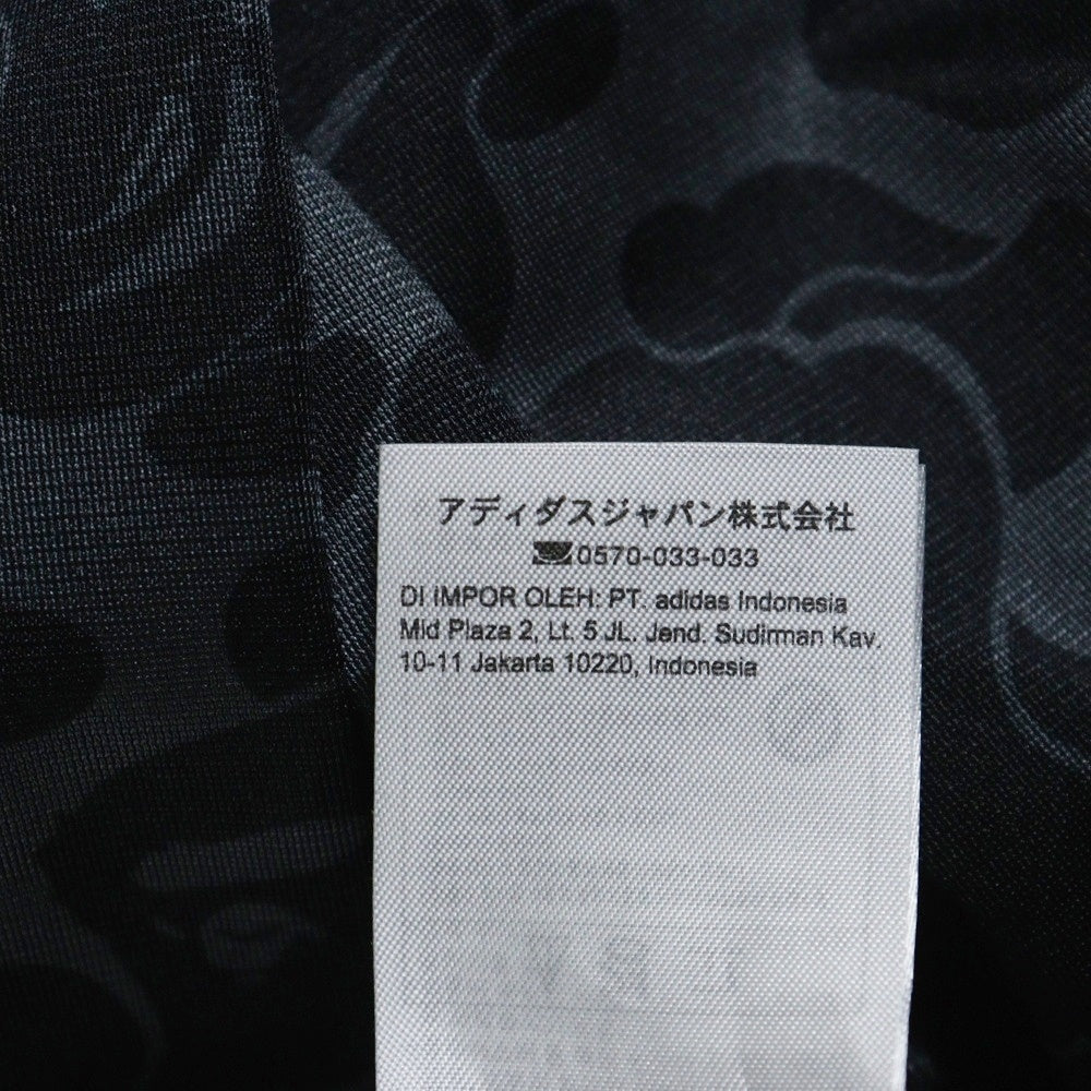 adidas Originals(アディダスオリジナルス) ×A BATHING APE BAPE FIREBIRD TRACK PANTS アベイシングエイプ 総柄トラックパンツ グレー JN7125
