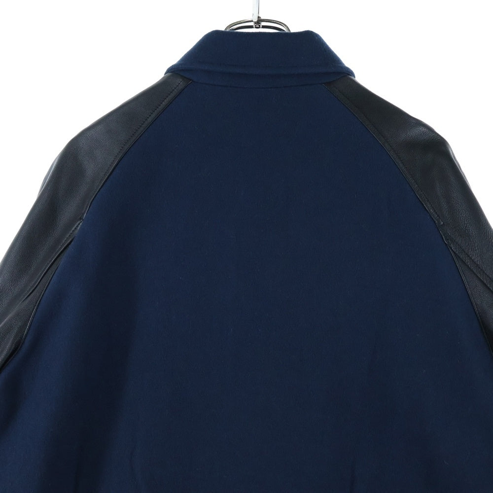COACH(コーチ) WOOL GOAT LEATHER VARSITY JACKET ヴァーシティジャケット スタジャン ネイビー/ブラック F24299