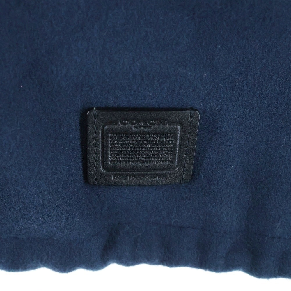 COACH(コーチ) WOOL GOAT LEATHER VARSITY JACKET ヴァーシティジャケット スタジャン ネイビー/ブラック F24299